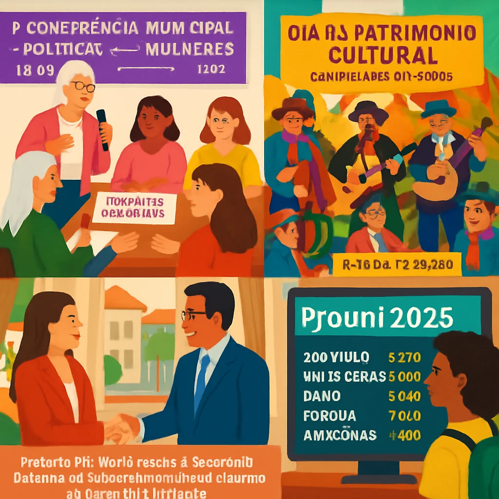 14/08/2025: Propostas em São Luiz Gonzaga, Cultura em Campina e Prouni 2025