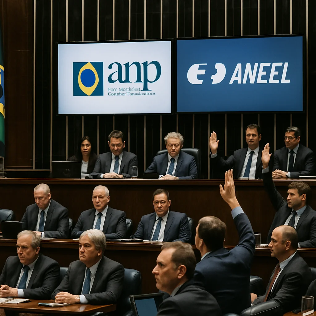 Senado aprova indicações para ANP e Aneel com votação decisiva