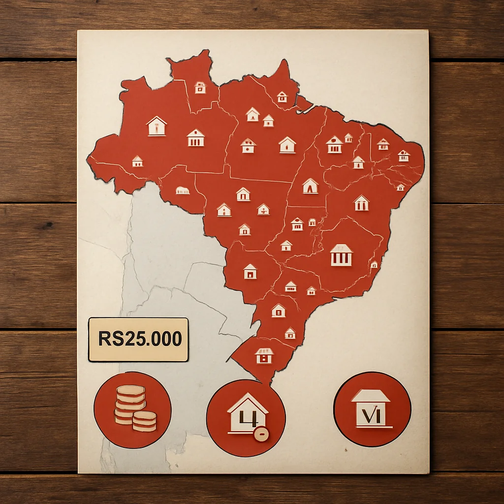 Leilão Santander: 257 imóveis em 19 estados a partir de R$ 25 mil