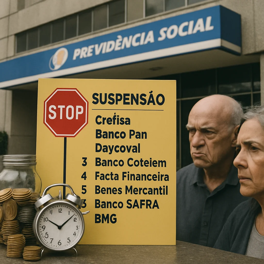 INSS Suspende 8 Bancos no Crédito Consignado para Aposentados em 2025