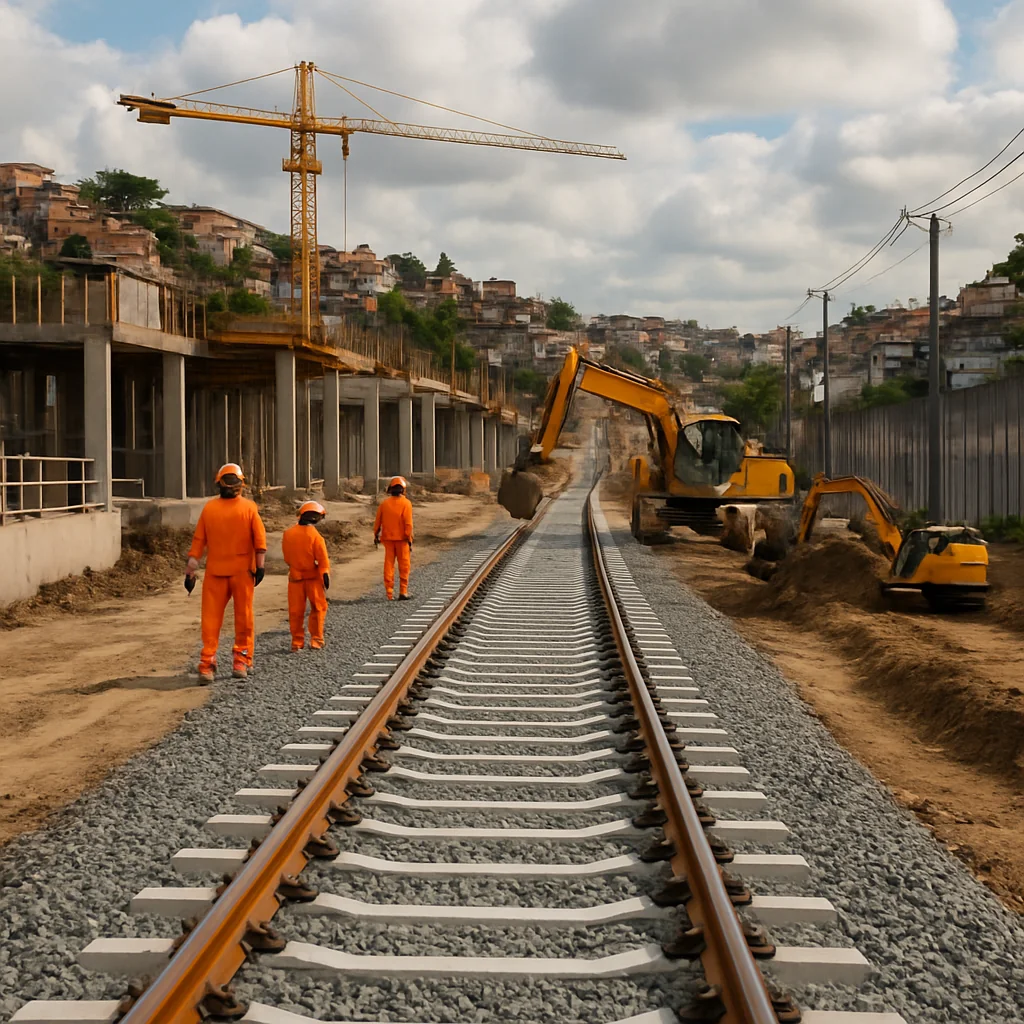 VLT Salvador: Lote 1 com 29,86% das obras concluídas após 13 meses