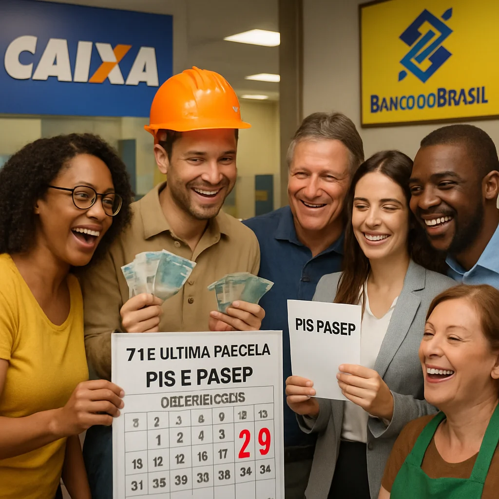 Pagamento do 7º e último lote do abono salarial PIS/Pasep 2025