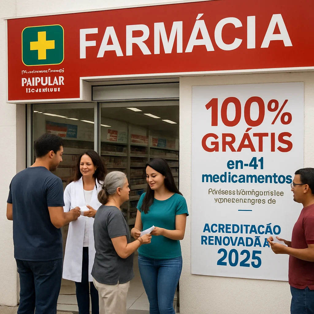 Farmácia Popular 2025: 100% de Gratuidade em 41 Itens e Descredenciamento no DF