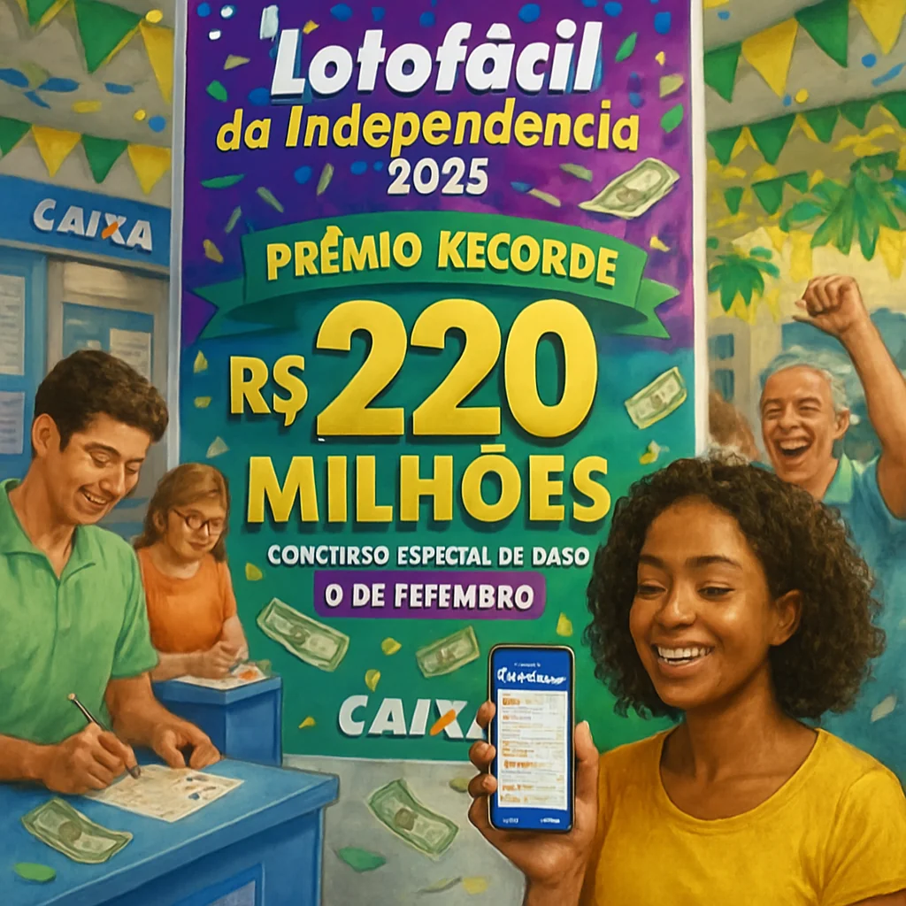 Lotofácil da Independência 2025: R$ 220 Mi em Prêmios Garantidos