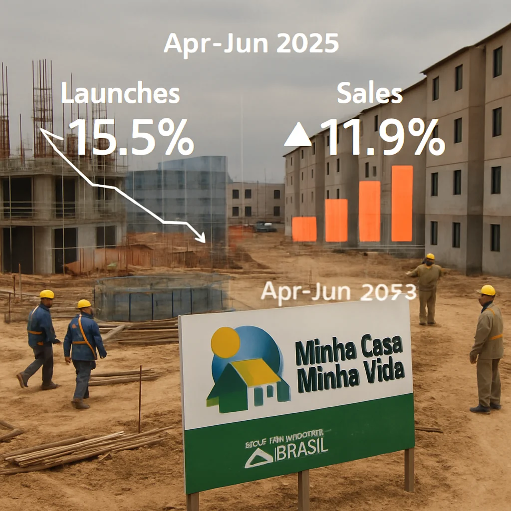 Retração nos lançamentos do Minha Casa Minha Vida em 2º tri 2025