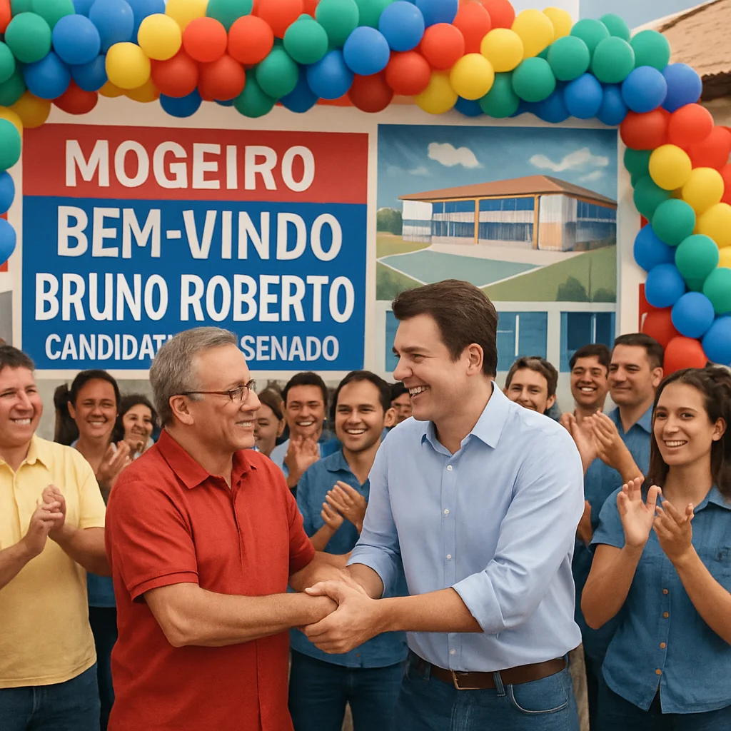 Bruno Roberto visita Mogeiro e anuncia R$ 8 mi para maior complexo educacional