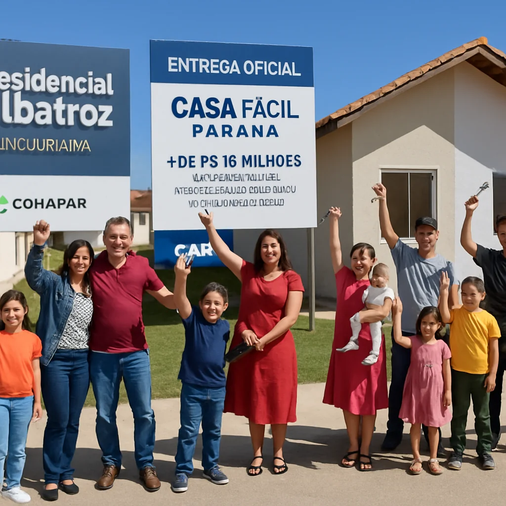 Cohapar entrega Residencial Albatroz em Jaguariaíva com investimento de R$ 18 milhões