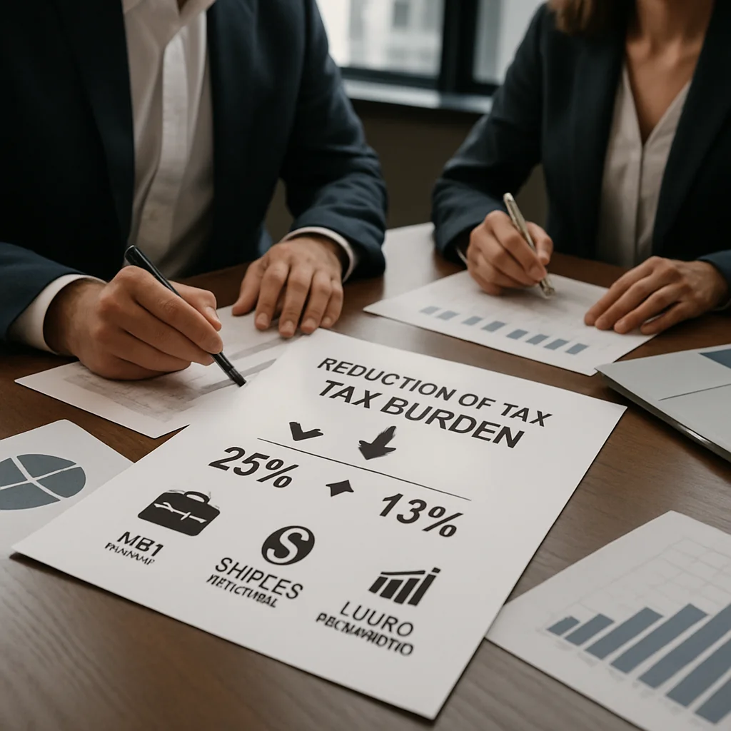 Economia 13/08/2025: Empresas reduzem carga tributária de 25% para 13%