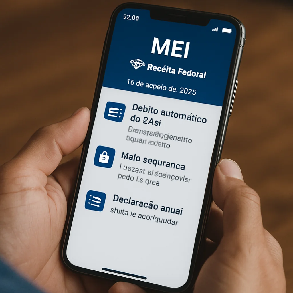 Por Agência Estado 18/08/2025 às 10h00: Novas funções do App MEI para segurança e pagamento