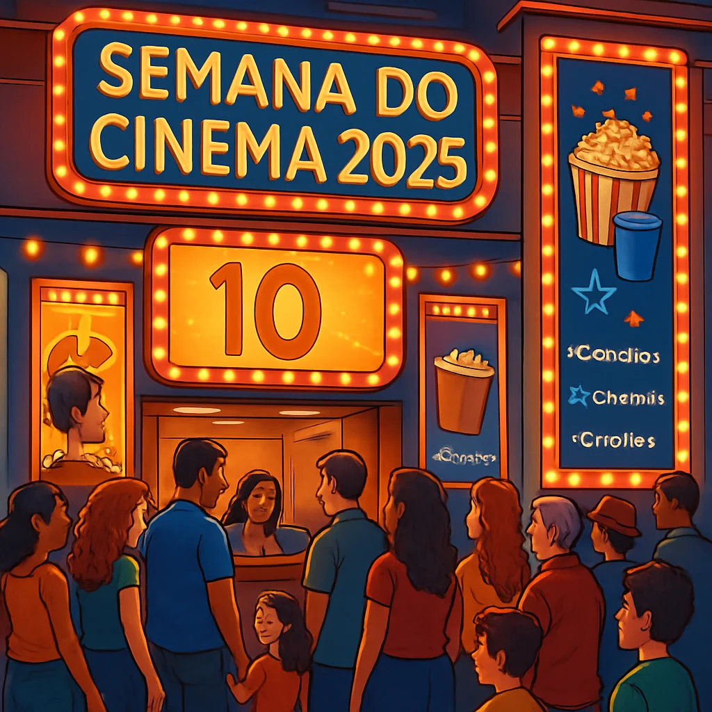 Semana do Cinema 2025: Ingressos a R$ 10 e Programação Imperdível