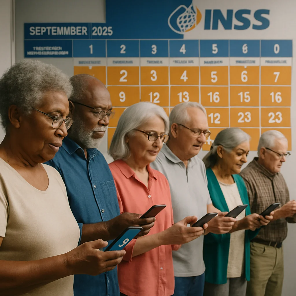 INSS muda calendário de pagamentos em setembro/2025 para benefícios acima do mínimo