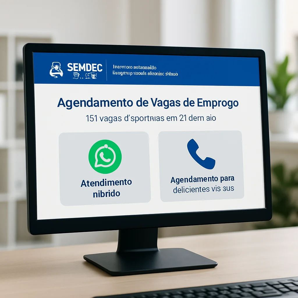 Simm Salvador oferece 151 vagas: agendamento a partir das 17h30 de 21/05