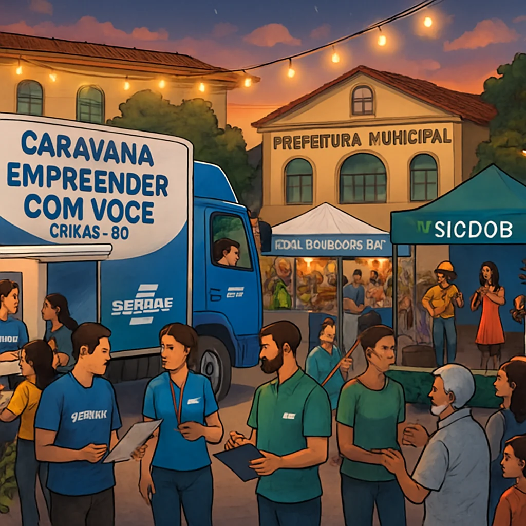 Caravana Empreender com Você chega a Crixás com serviços do Sebrae Goiás