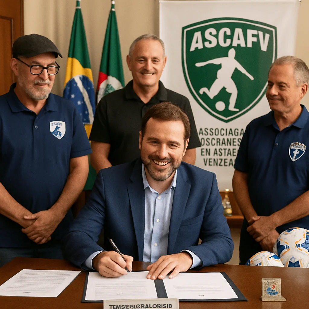Prefeito Leandro Balardin assina Termo de Fomento para Campeonatos de Futebol e Futsal com R$ 200 mil