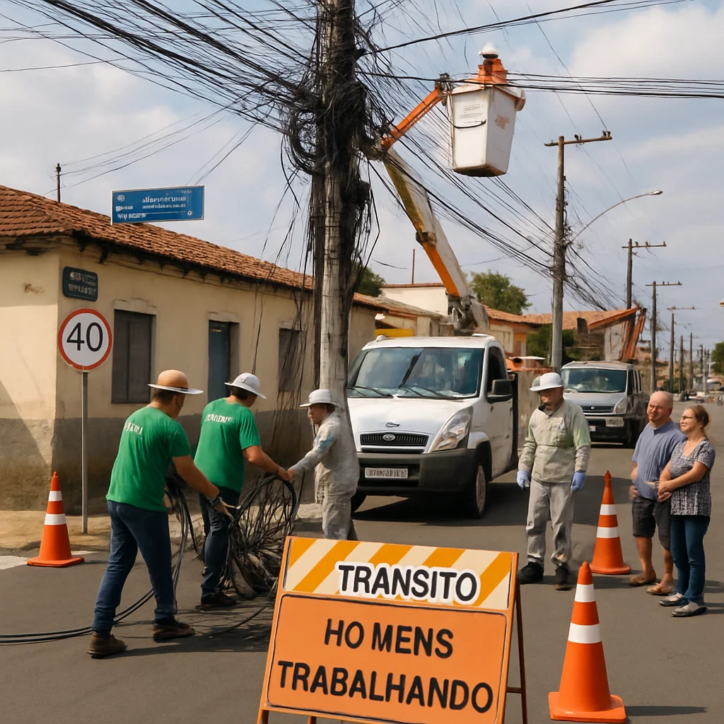 Prefeitura de Santo Antônio de Posse e Neoenergia iniciam limpeza da fiação