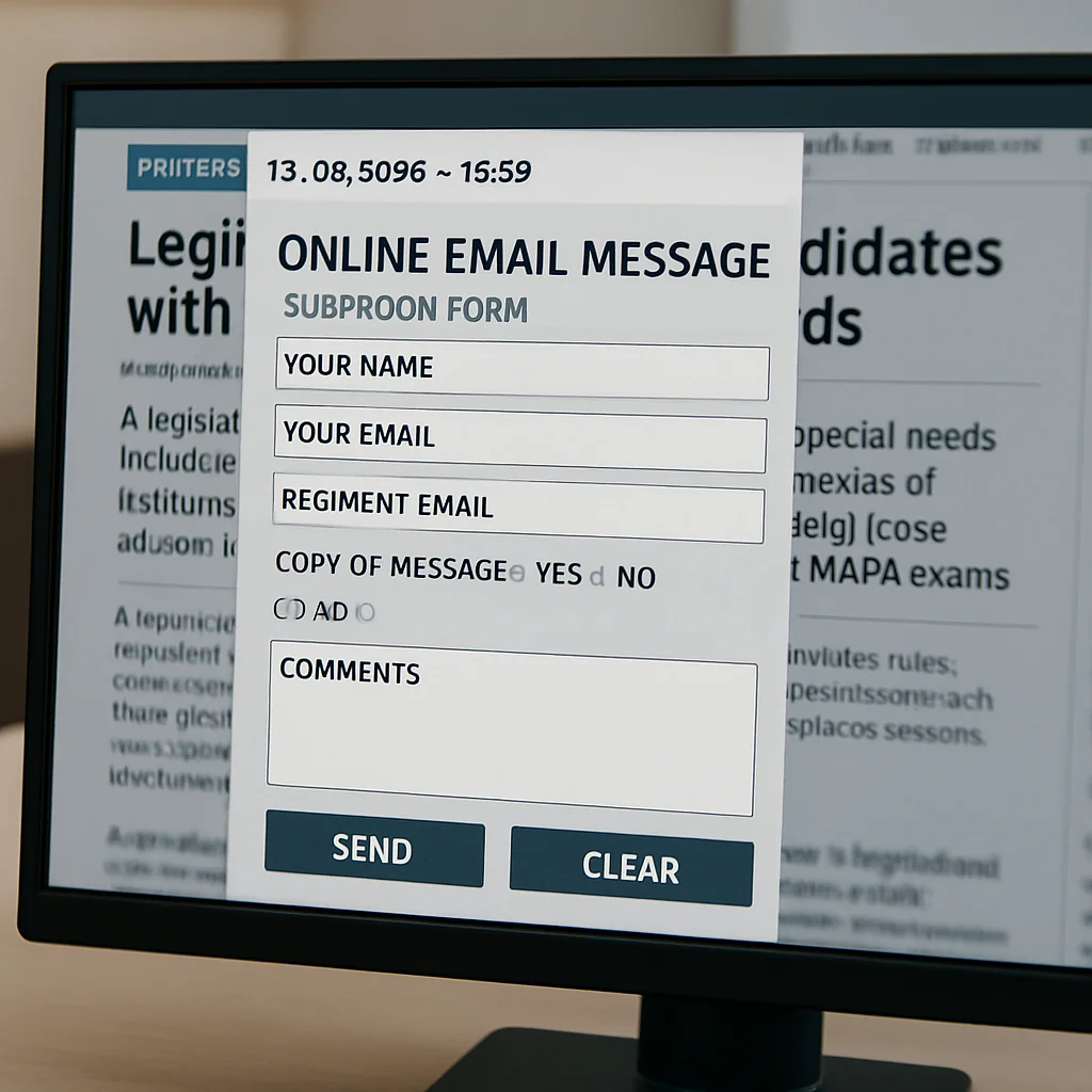 Envie por E-mail: Campos Obrigatórios e Direitos em Concursos com Sensor de Glicemia