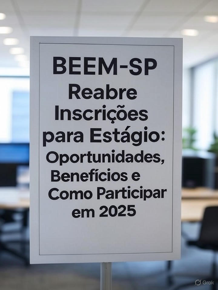 BEEM-SP Reabre Inscrições para Estágio: Oportunidades, Benefícios e Como Participar em 2025