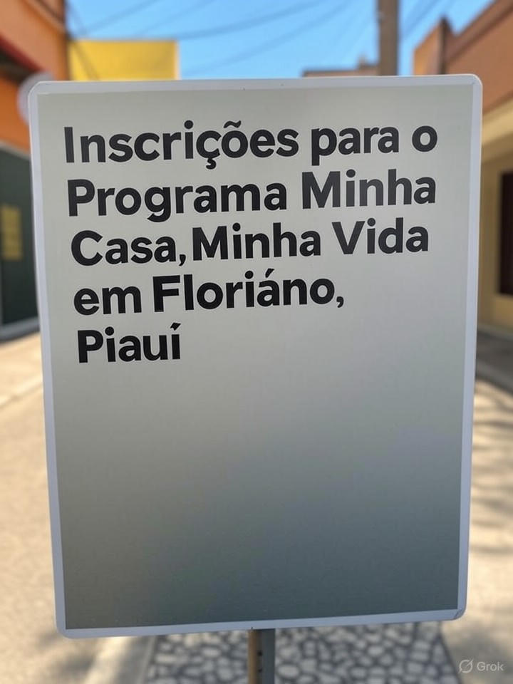 Inscrições para o Programa Minha Casa, Minha Vida em Floriano, Piauí: Requisitos, Documentos e Prazos Essenciais
