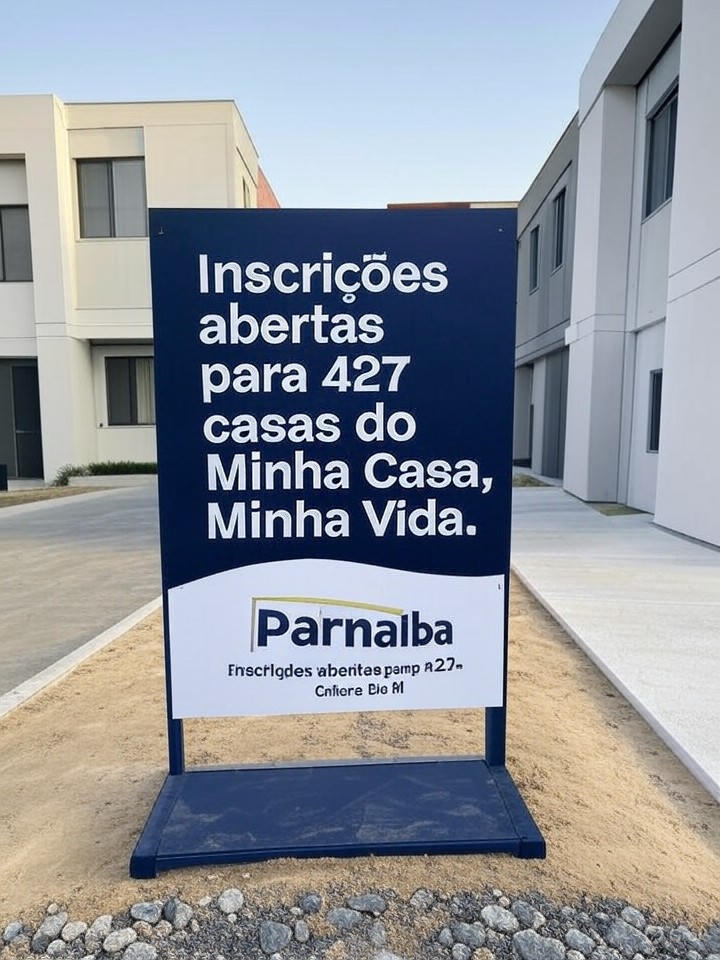 Inscrições abertas para 427 casas do Minha Casa, Minha Vida em Parnaíba