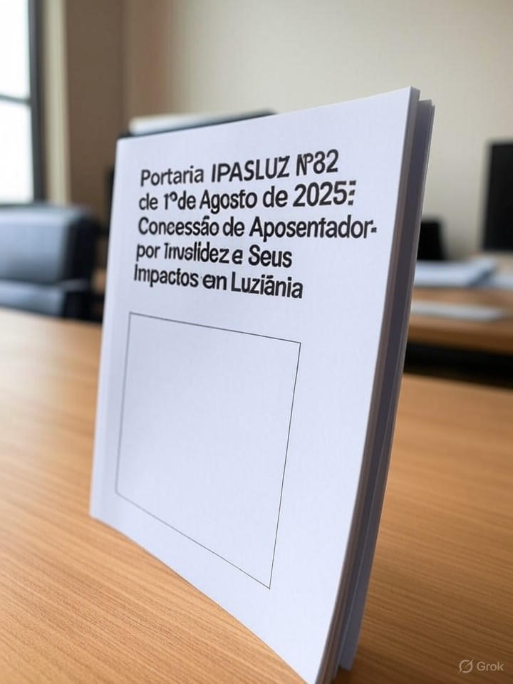 Portaria IPASLUZ Nº082 de 1º de Agosto de 2025: Concessão de Aposentadoria por Invalidez e Seus Impactos em Luziânia