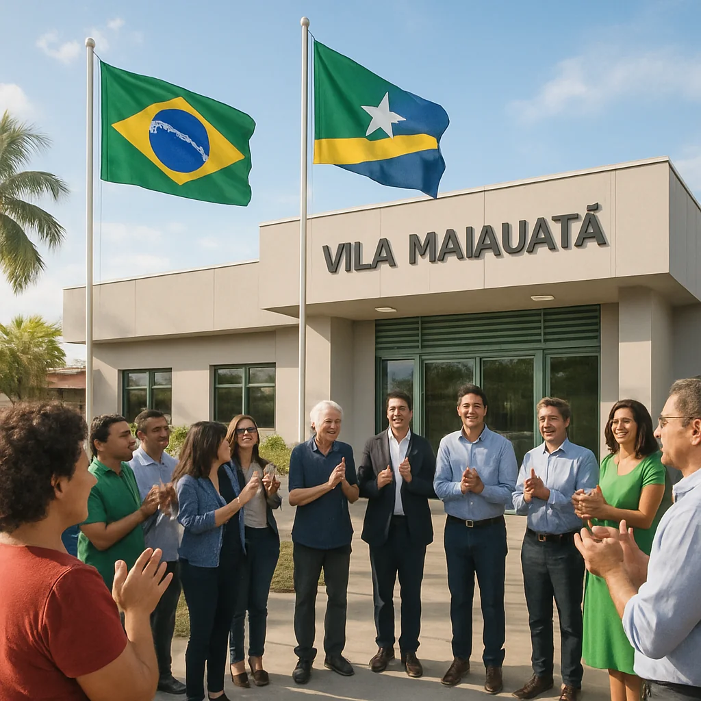 Foto: Bleno Miranda – ASCOM registra inauguração histórica do Centro Administrativo e contratos habitacionais na Vila Maiauatá