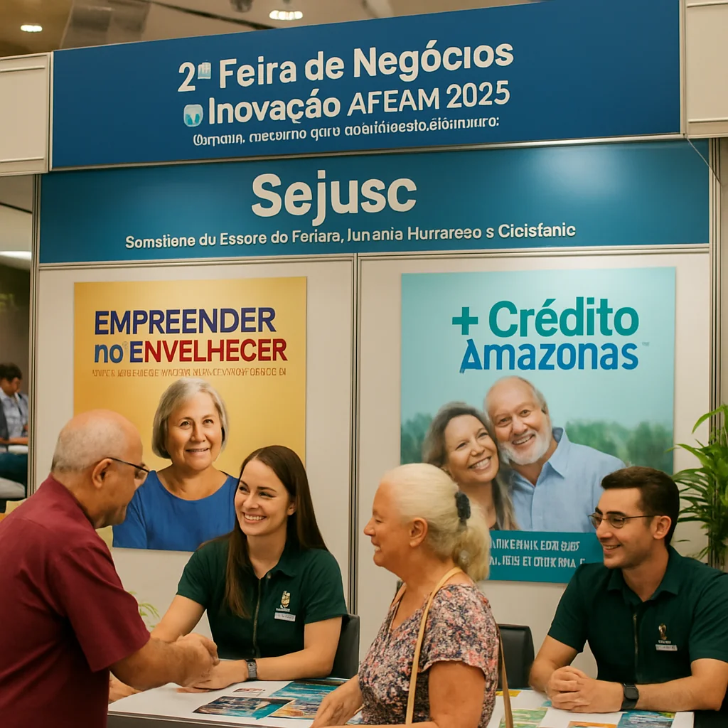 Sejusc leva crédito para envelhecentes à 2ª Feira de Negócios Afeam 2025
