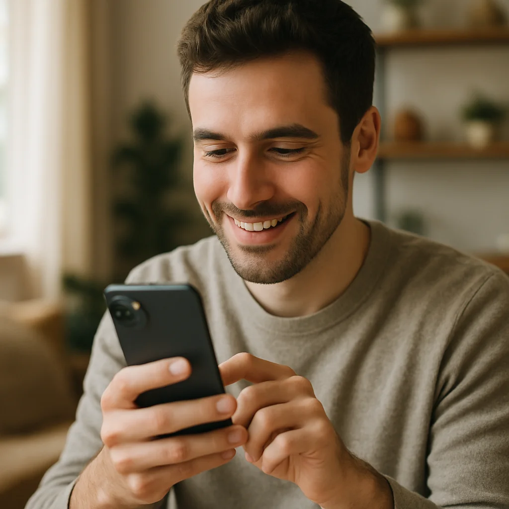 Aplicativo bem fácil de usar: satisfação real e rapidez comprovada