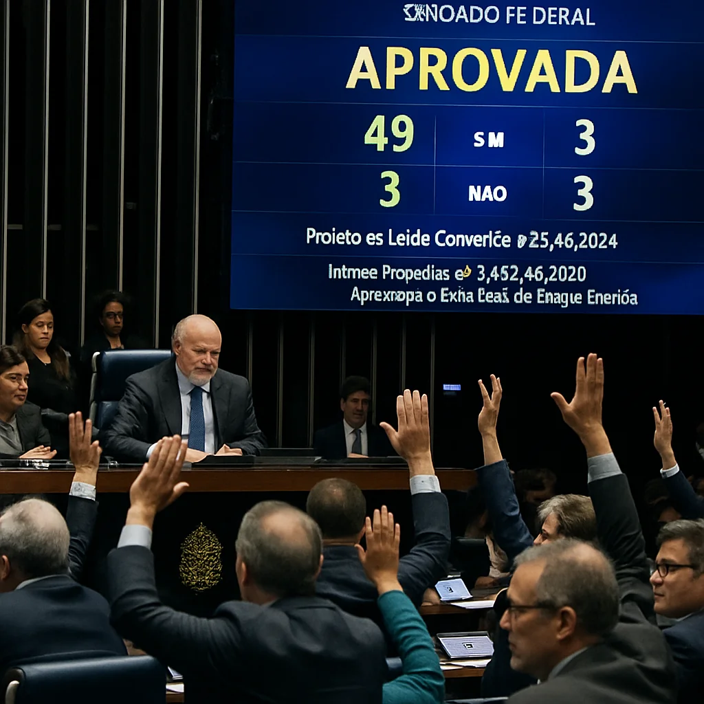 Senado Aprova MP que Amplia Tarifa Social e Isenta Conta de Luz