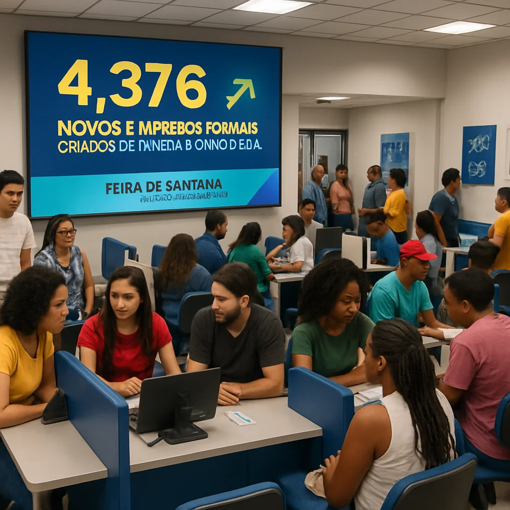 Feira de Santana registra 4.376 novos empregos formais em 2025