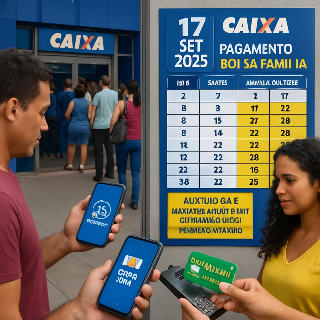 Bolsa Família Setembro 2025: Pagamento Inicia 17/09 pela Caixa