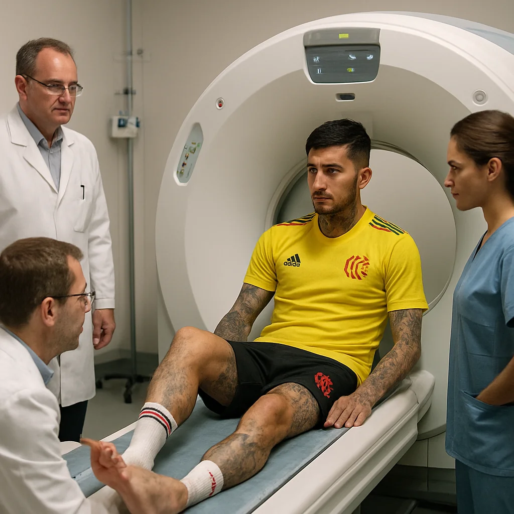 Erick Pulgar dá passo decisivo na recuperação da fratura no quinto metatarso