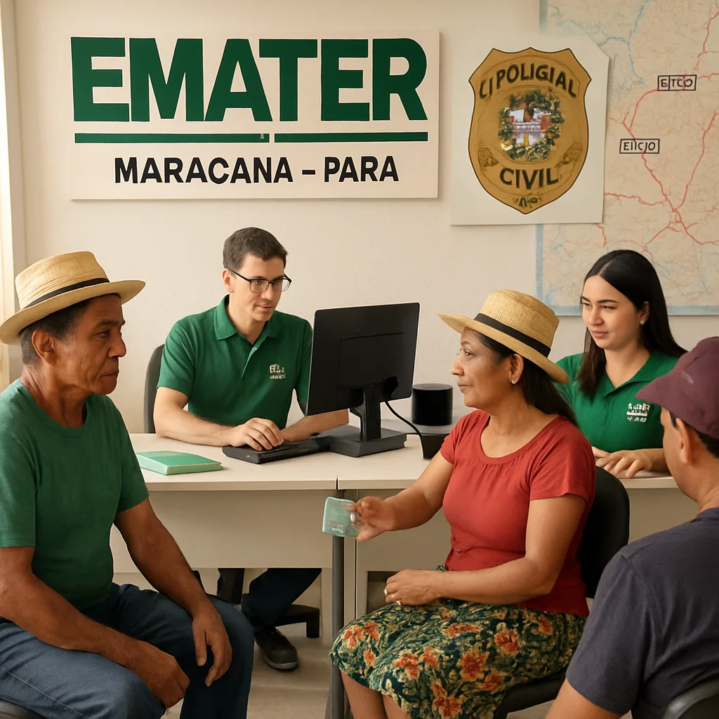 Emater Maracanã oferece segunda via da carteira de identidade para zona rural
