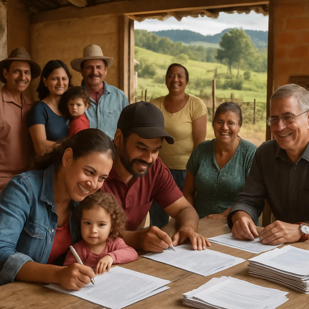 Avança em Lamim a Assinatura e Abertura de Contas do Minha Casa Minha Vida Rural