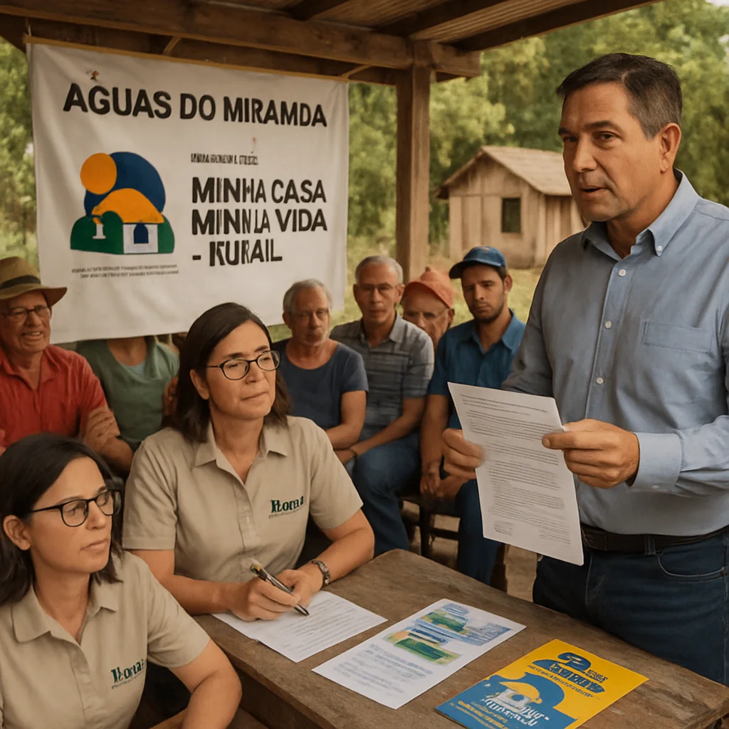 Início Águas do Miranda orienta moradores sobre Programa Minha Casa, Minha Vida Rural