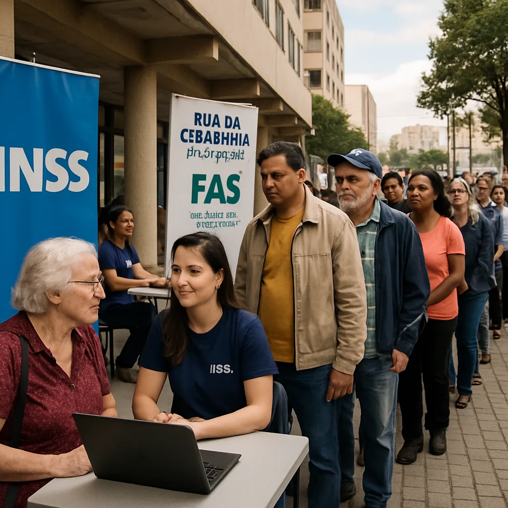 Notícias CIDADANIA INSS: 100 atendimentos extras no Bairro Novo, Curitiba
