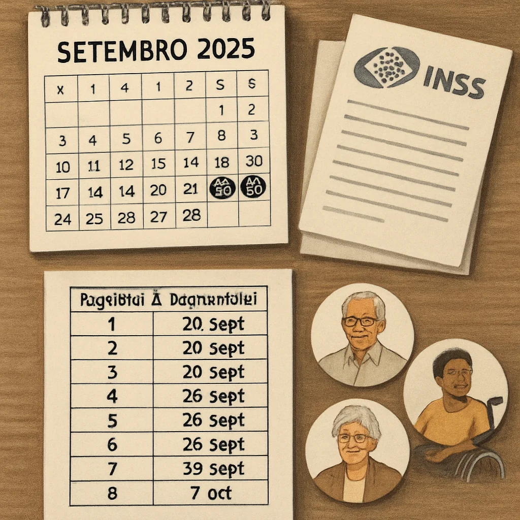 INSS confirma calendário oficial de pagamentos de setembro 2025