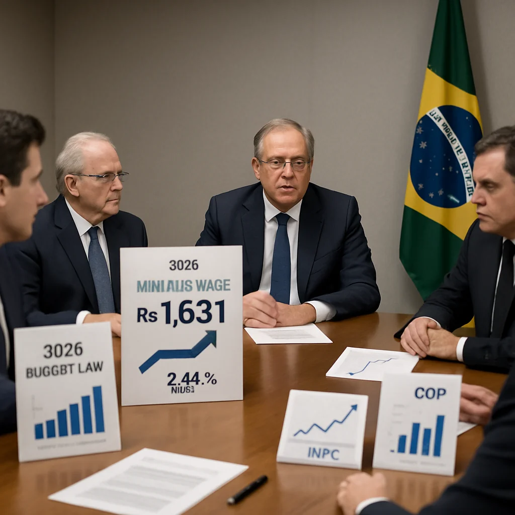 Governo amplia projeção do salário mínimo 2026 para R$ 1.631