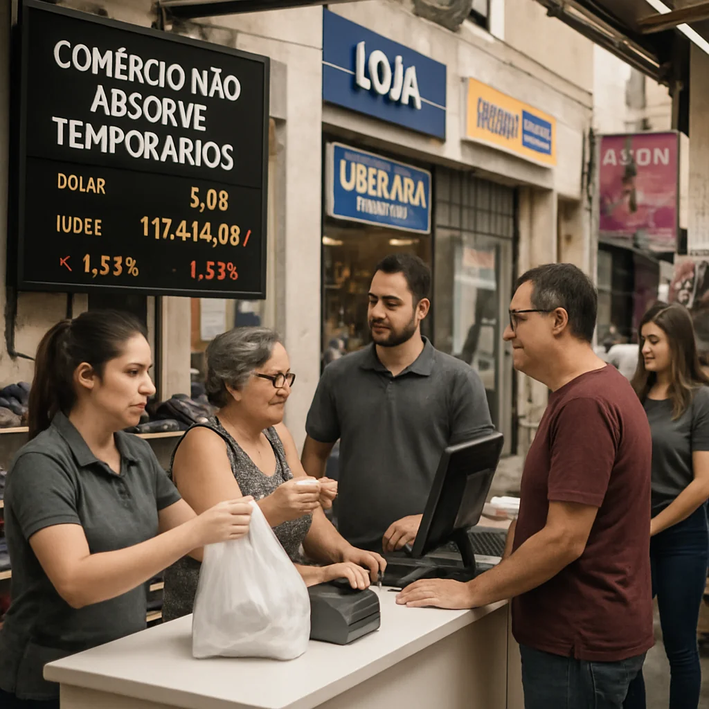 Comércio não absorve temporários: análise atualizada e dados 2025