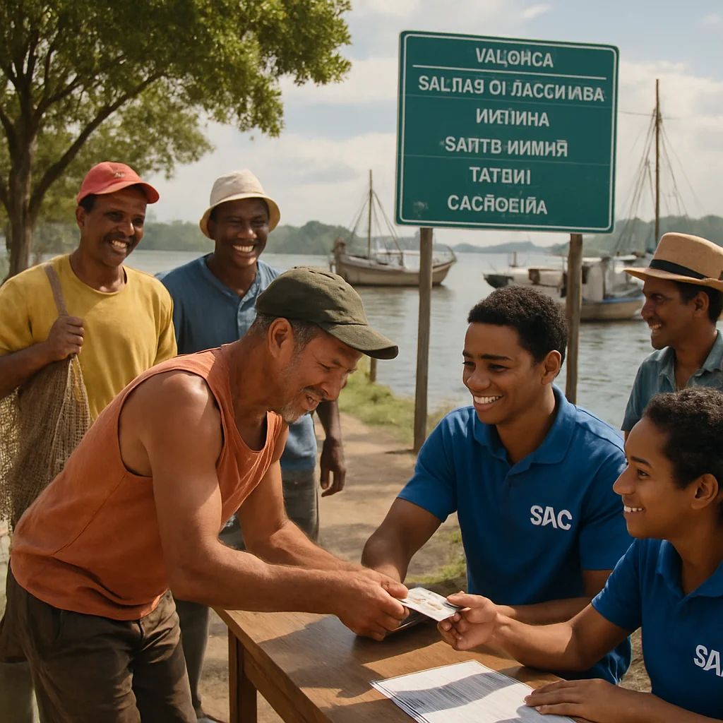 Pescadores de camarão em cidades da Bahia podem emitir Carteira de Identidade Nacional no SAC