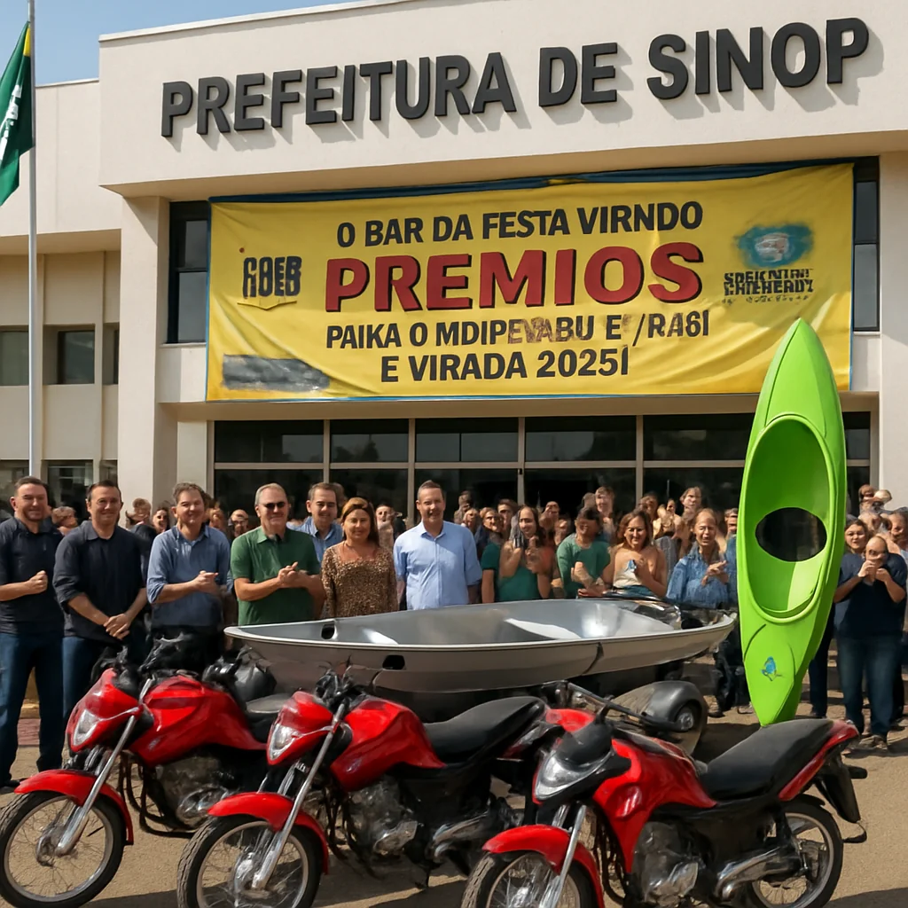 Sinop Prefeitura troca bar da festa por barco e motos: exclusividade R$ 91,9 mil