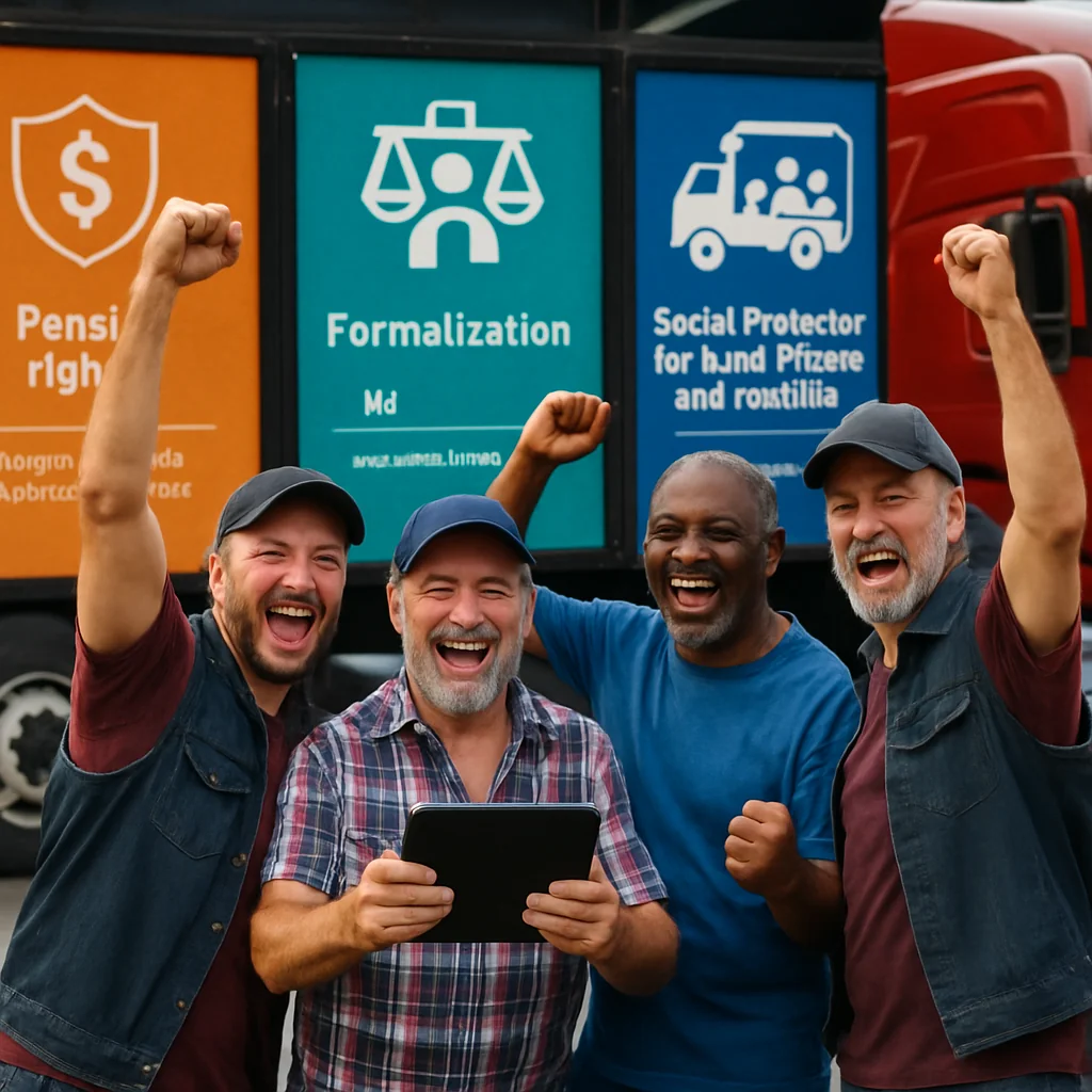 INSS lança cartilha digital para caminhoneiros sobre direitos e MEI