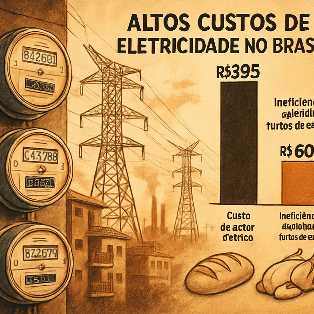 Conta de energia cara no Brasil: 30% são subsídios e ineficiência