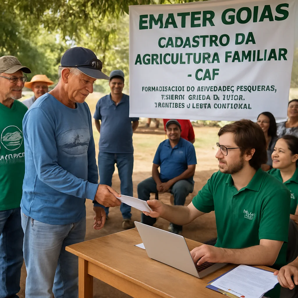 Emater Goiás Oferece CAF Pescador para Formalização em Inaciolândia e São Simão