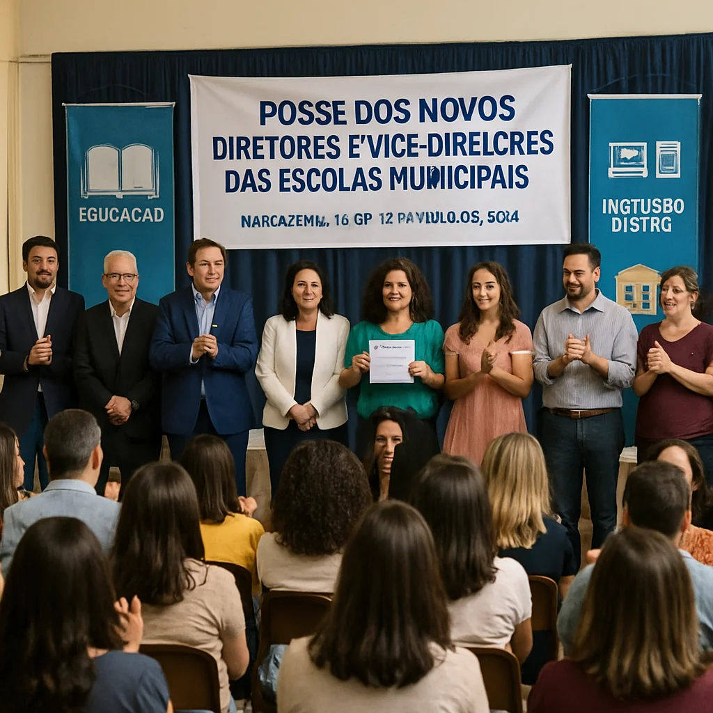 Cerimônia oficializa gestores das escolas municipais de Barbacena em setembro 2025