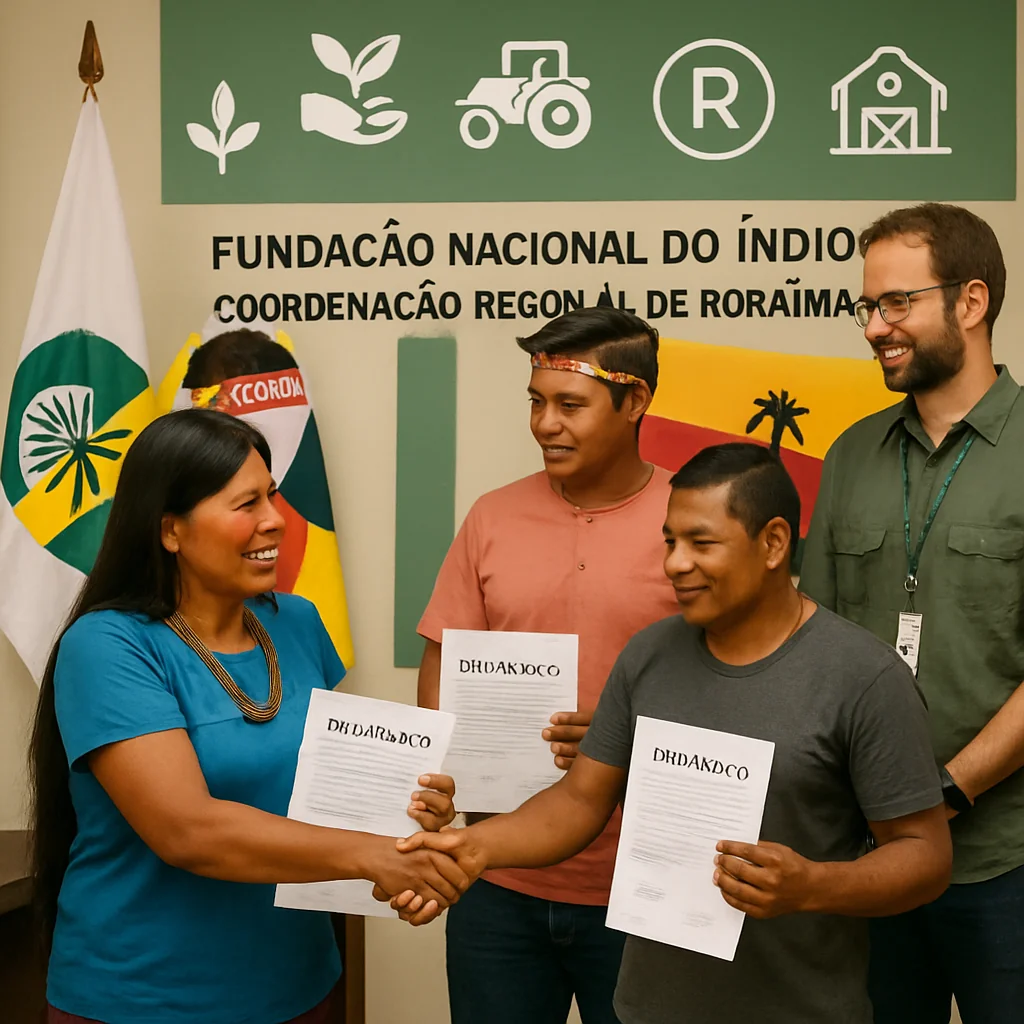Funai entrega declarações a indígenas Wapichana para acesso ao Pronaf em Roraima