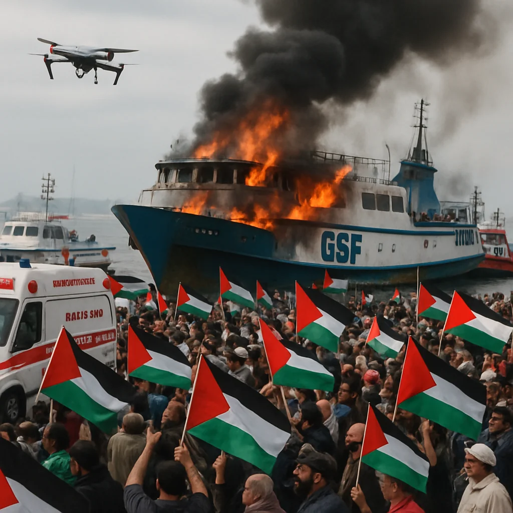 Iniciativa humanitária sofre novo ataque à Global Sumud Flotilla na Tunísia