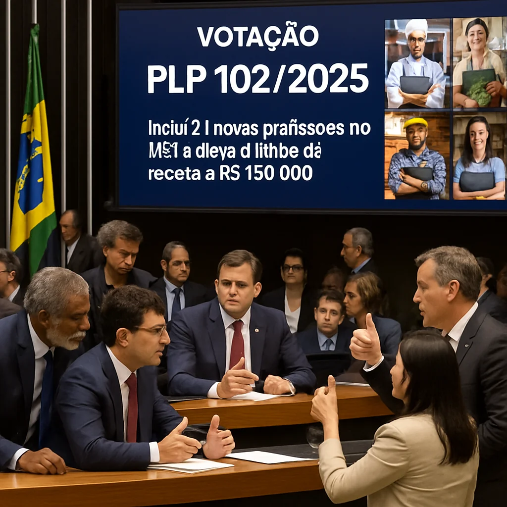 Câmara aprova PLP 102/2025: 21 novas profissões e MEI com faturamento até R$150 mil