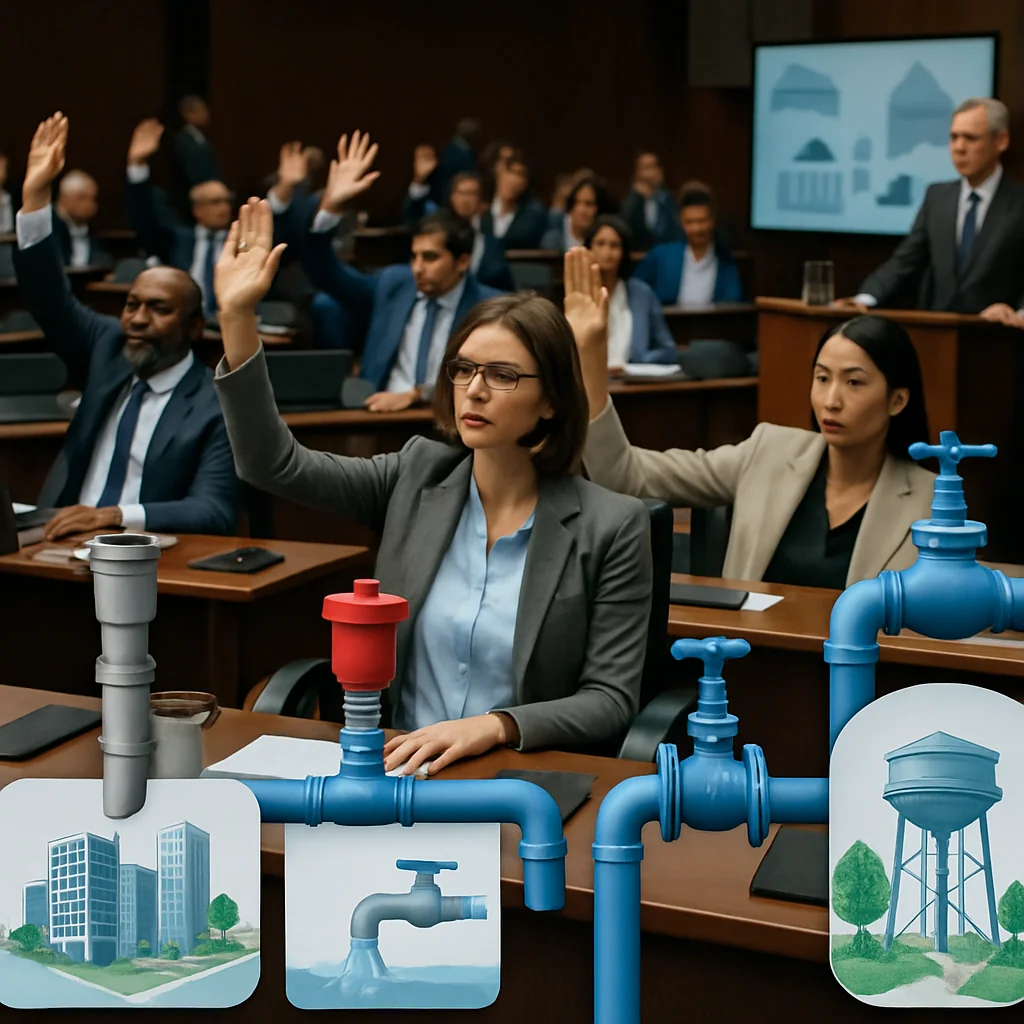 Câmara aprova projeto que permite instalação de eliminadores de ar na rede de água