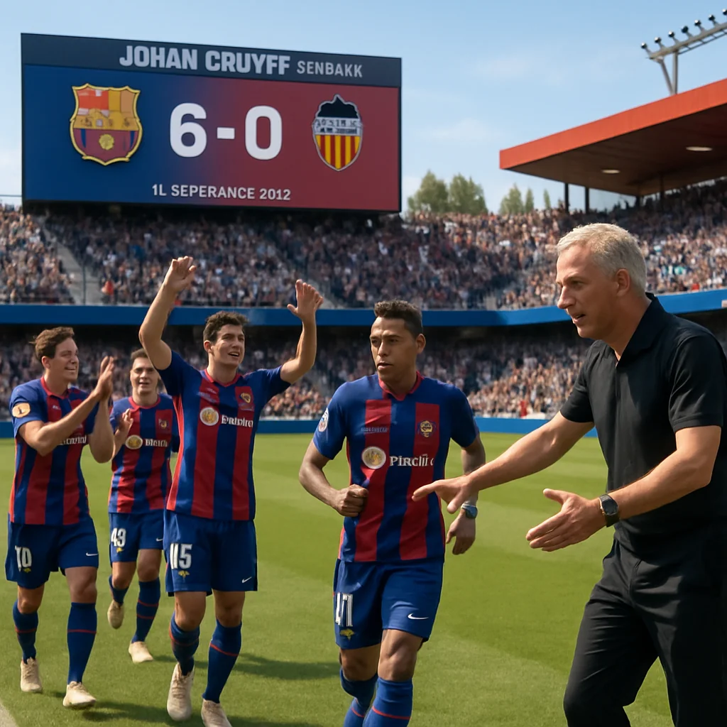 Barcelona domina Valencia com goleada 6-0 na La Liga 2025