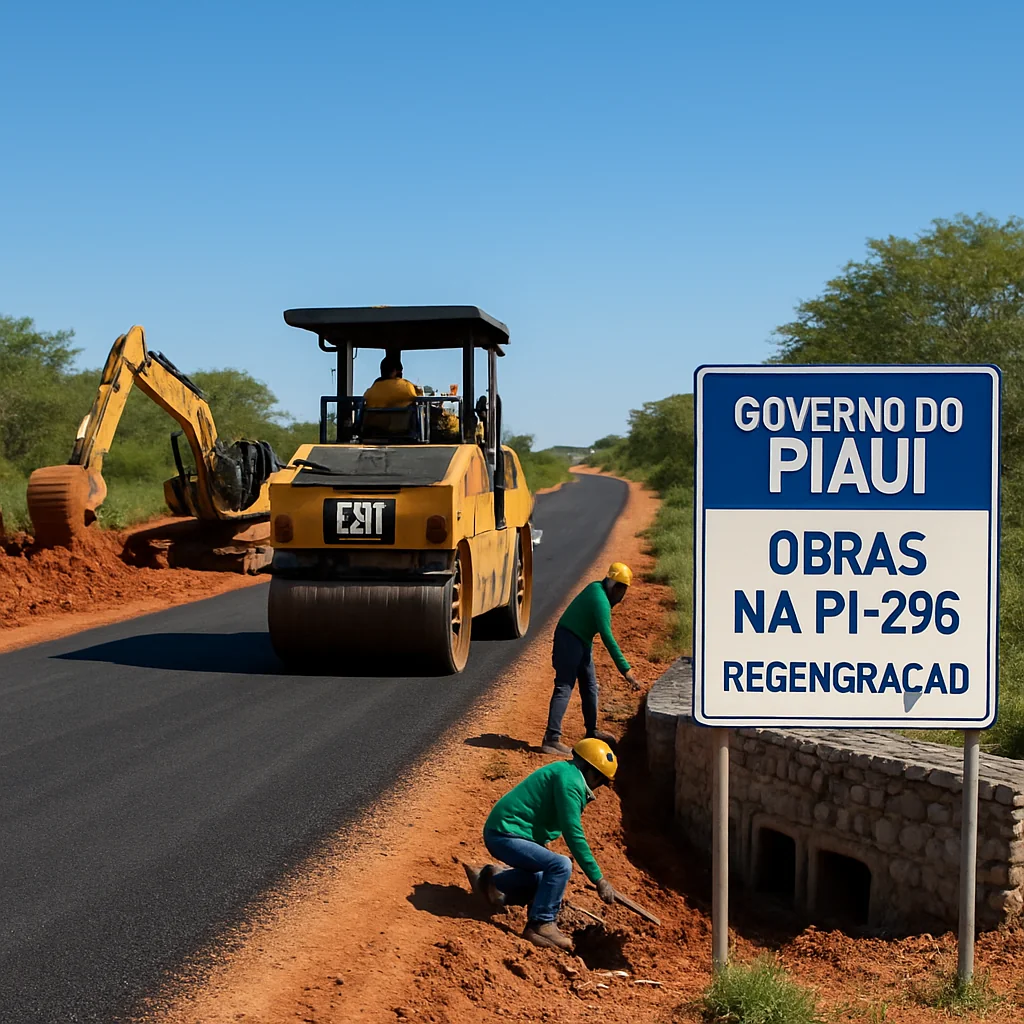 Governo do Piauí executa obras de pavimentação e drenagem em Regeneração e Picos